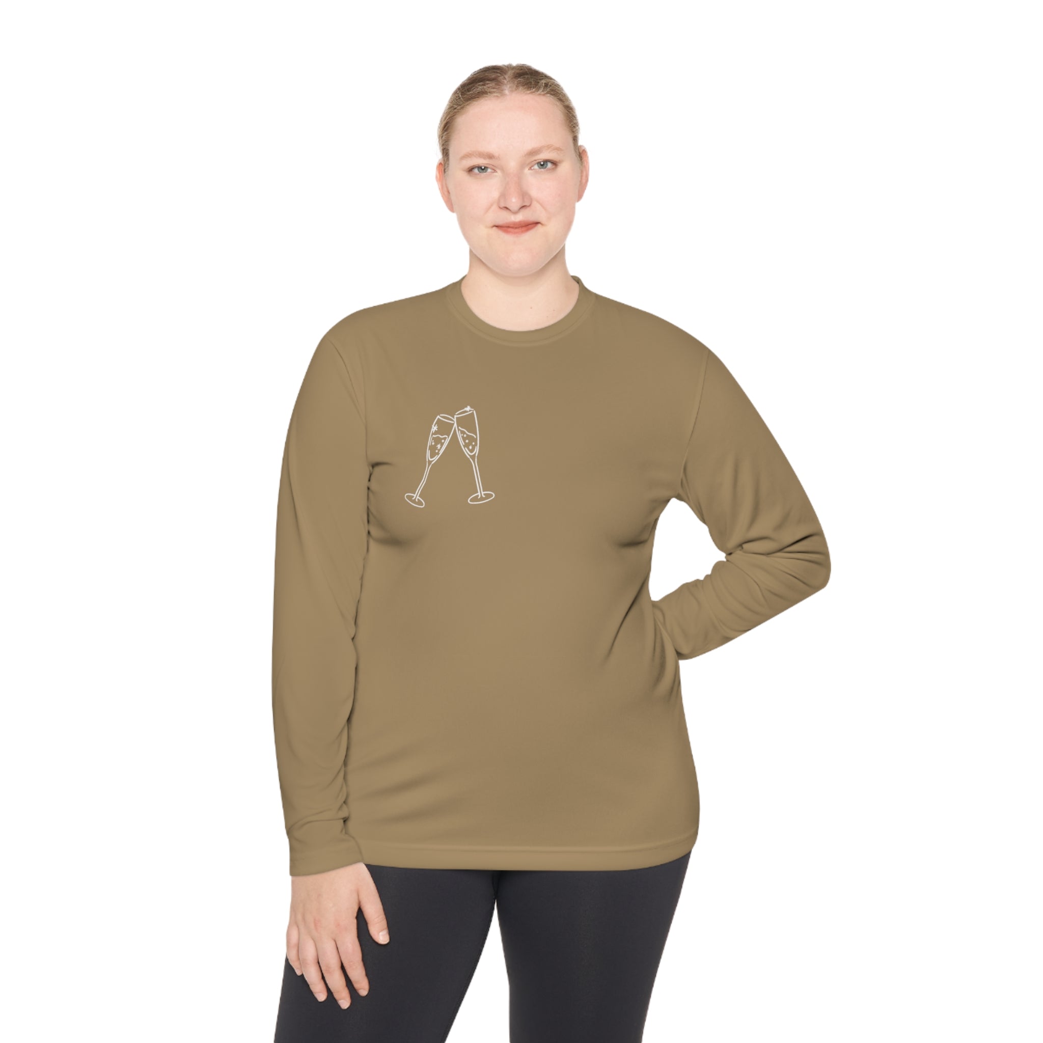 Champagne Mami Club Unisex Lightweight Long Sleeve Tee