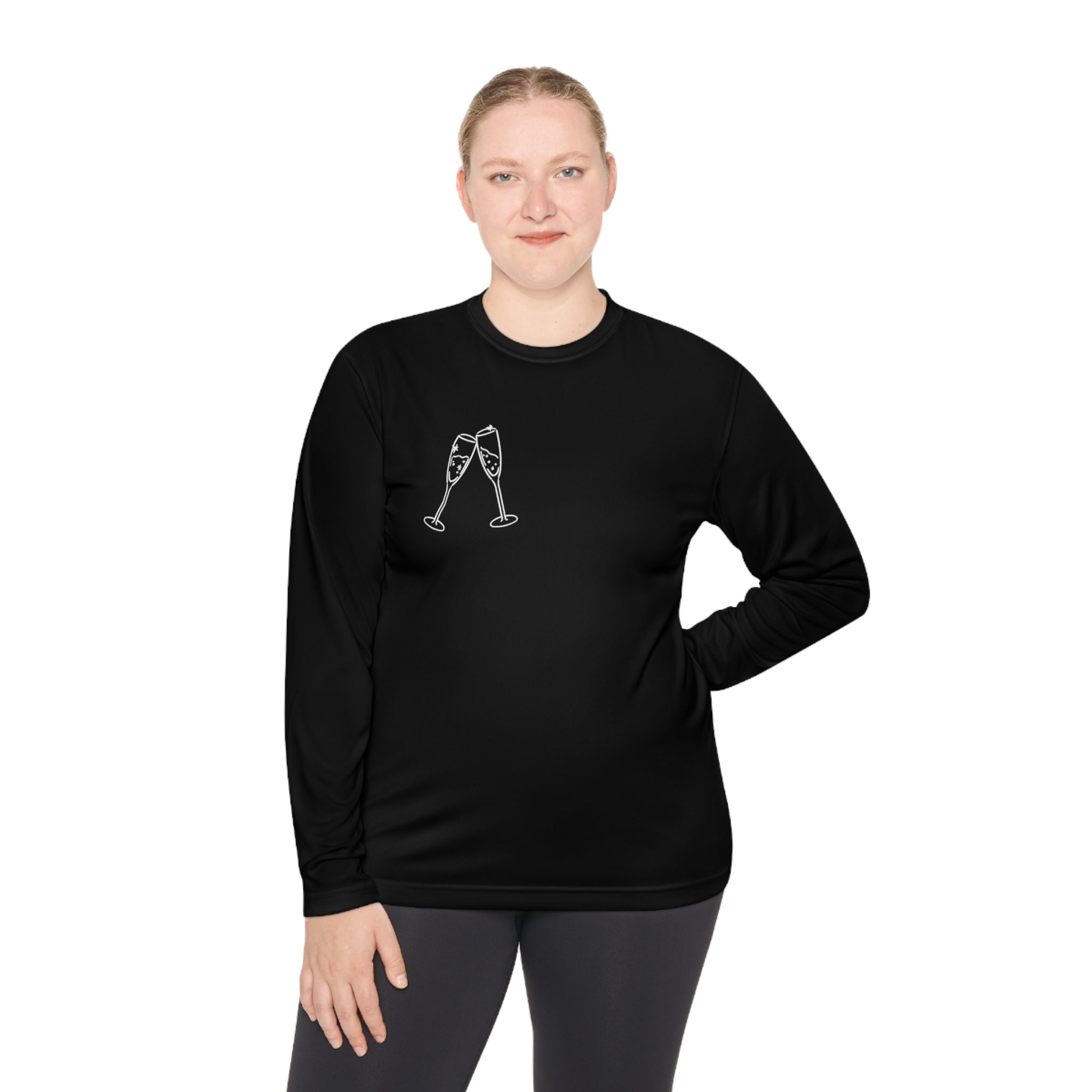 Champagne Mami Club Unisex Lightweight Long Sleeve Tee